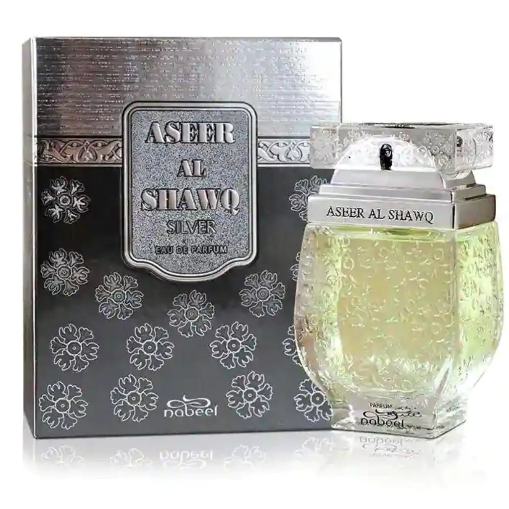 Aseer Al Shawq Silver EDP - 80ML (2.7 oz) by Nabeel