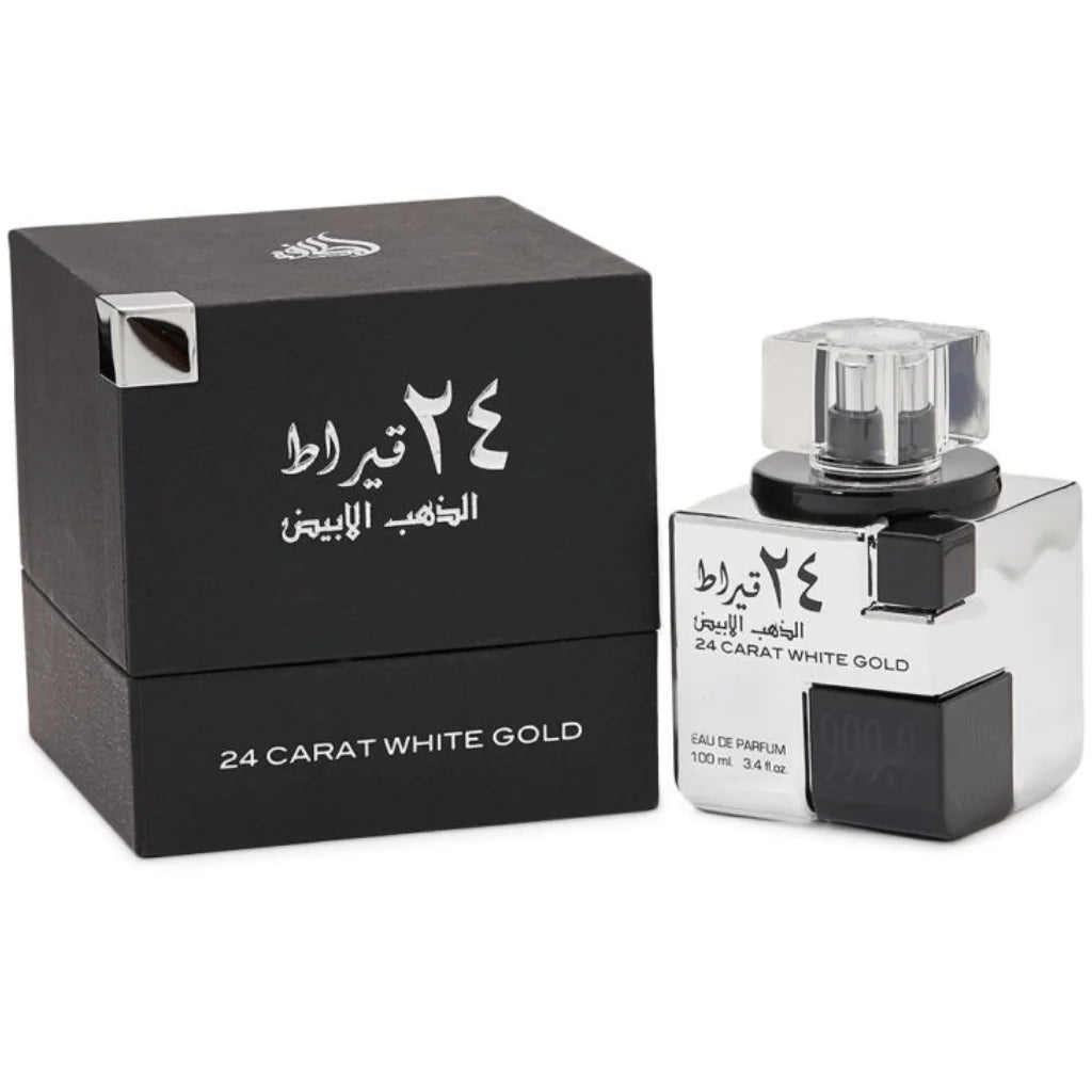 24 Carat White Gold EDP - 100ML (3.4 oz) by Lattafa