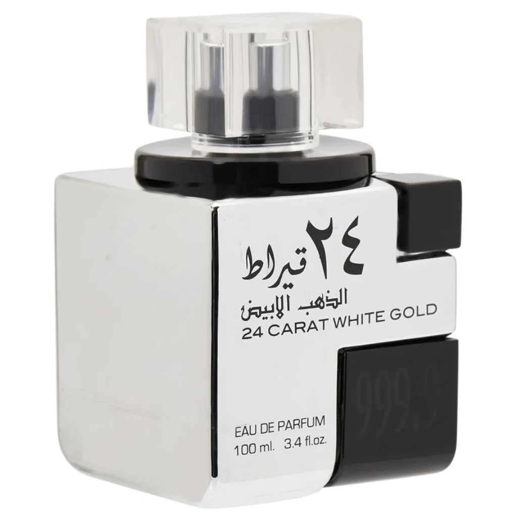 24 Carat White Gold EDP - 100ML (3.4 oz) by Lattafa