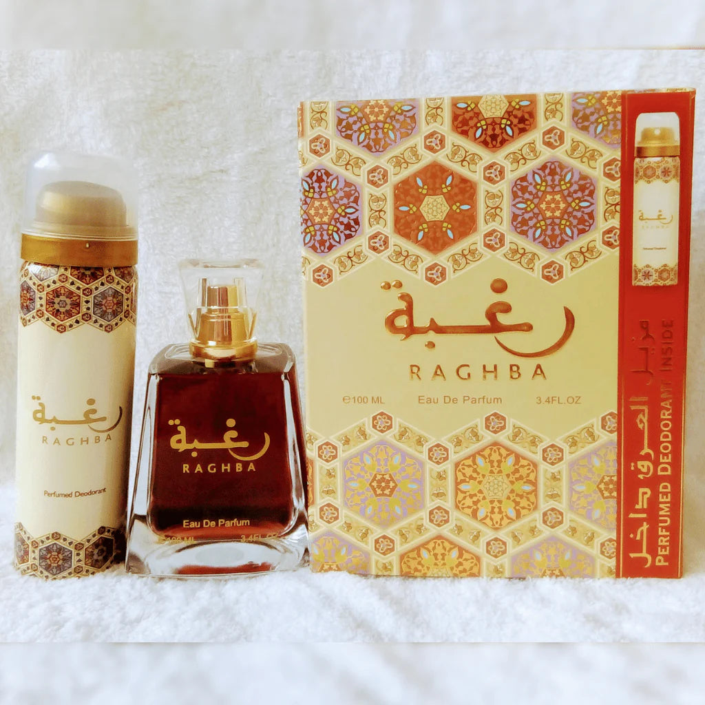 Raghba for Women EDP - 100ML (3.4oz) w/ Deo by Lattafa