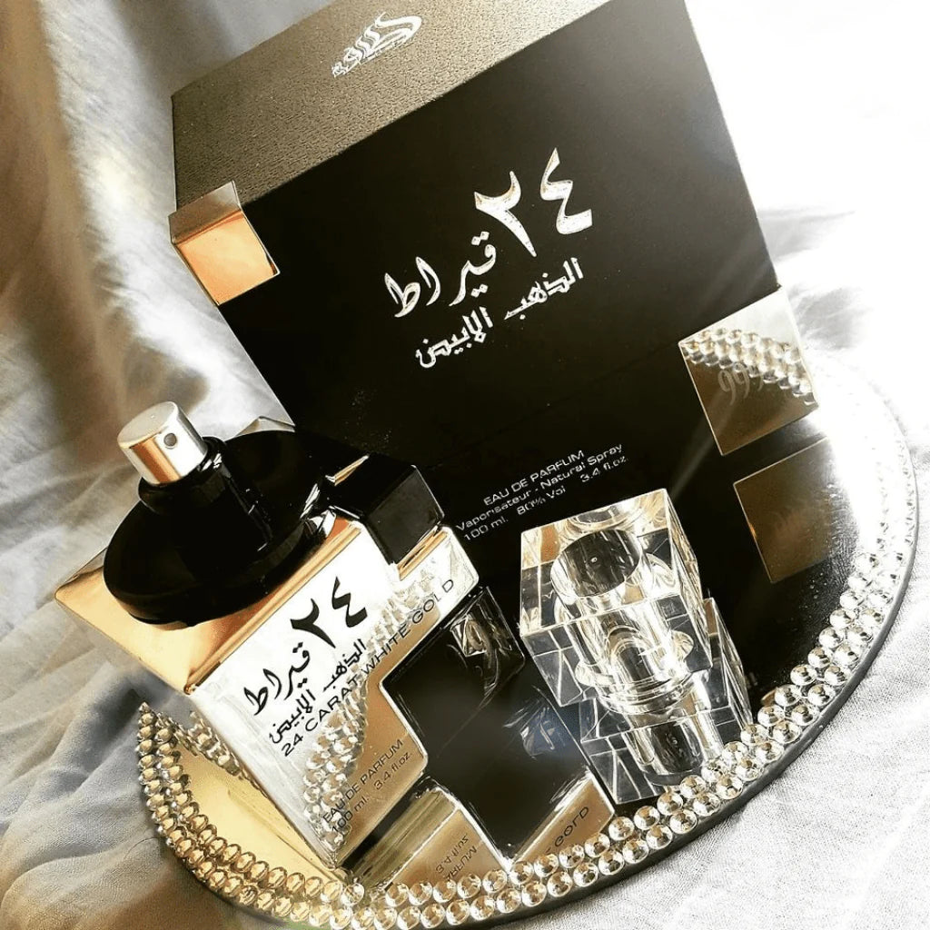 24 Carat White Gold EDP - 100ML (3.4 oz) by Lattafa