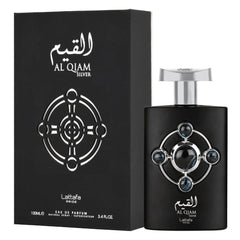 Lattafa Perfumes Al Qiam Silver  for Unisex Eau de Parfum Spray, 3.4 Ounce